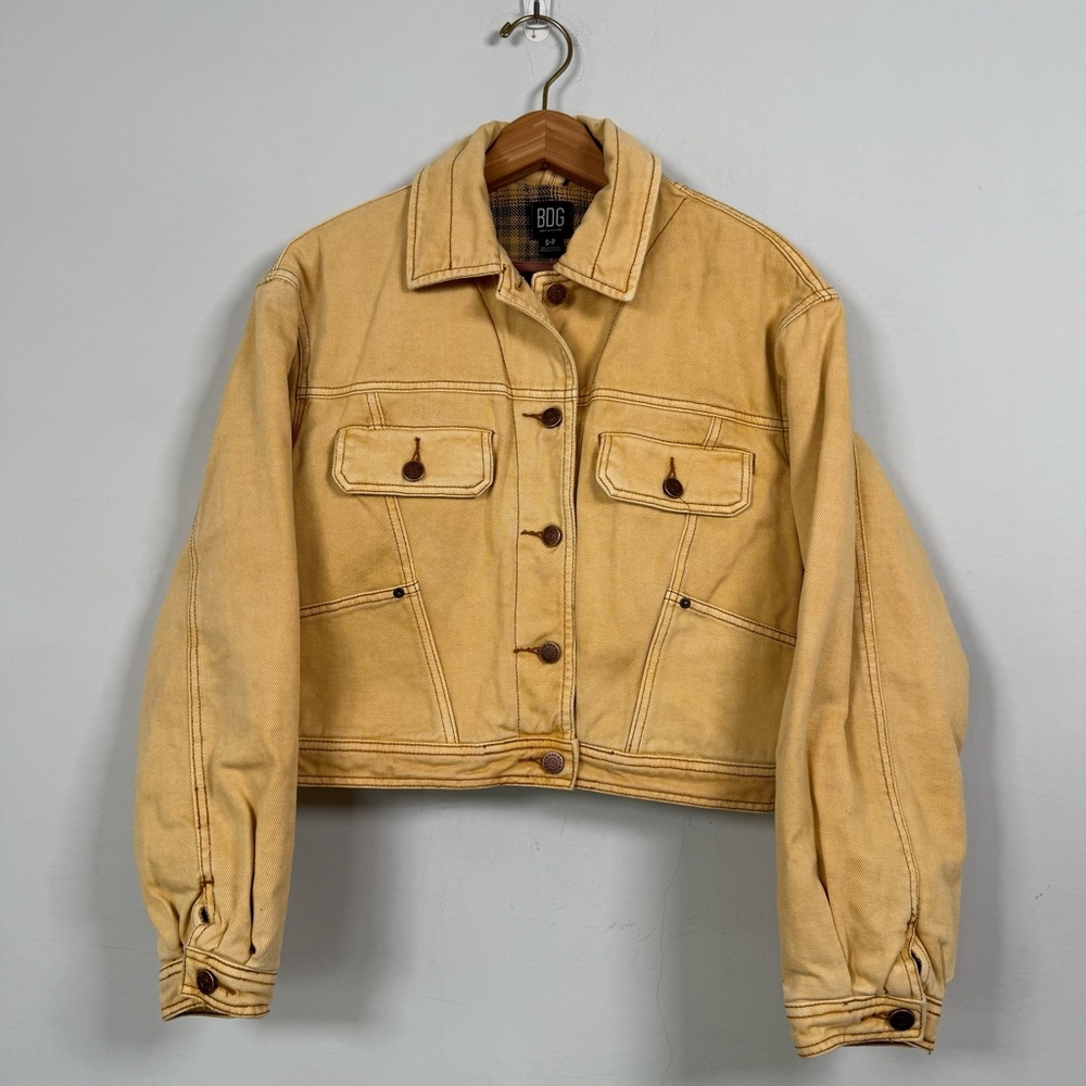 BDG Urban Outfitters Yelliw Denim Cropped Jacket, Size S, Great condition!